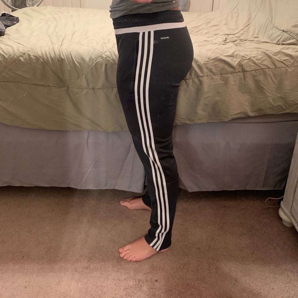 Adidas soccer sweats - grey - rarely worn